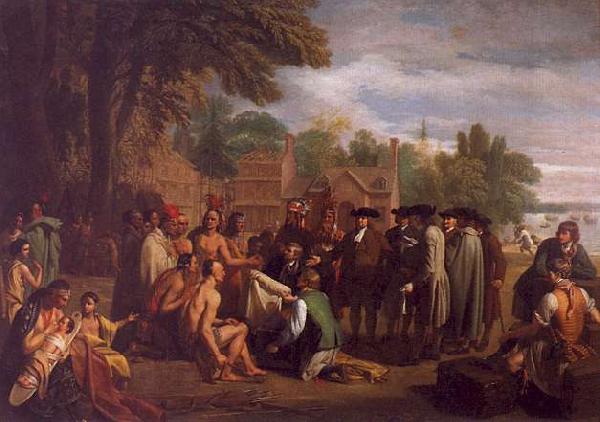 Benjamin West William Penn s Treaty with the Indians oil painting picture